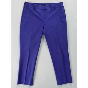 Theory Yanette C_Bistretch Tapered Chino Ankle Pants. Purple, Women's 8. GUC!